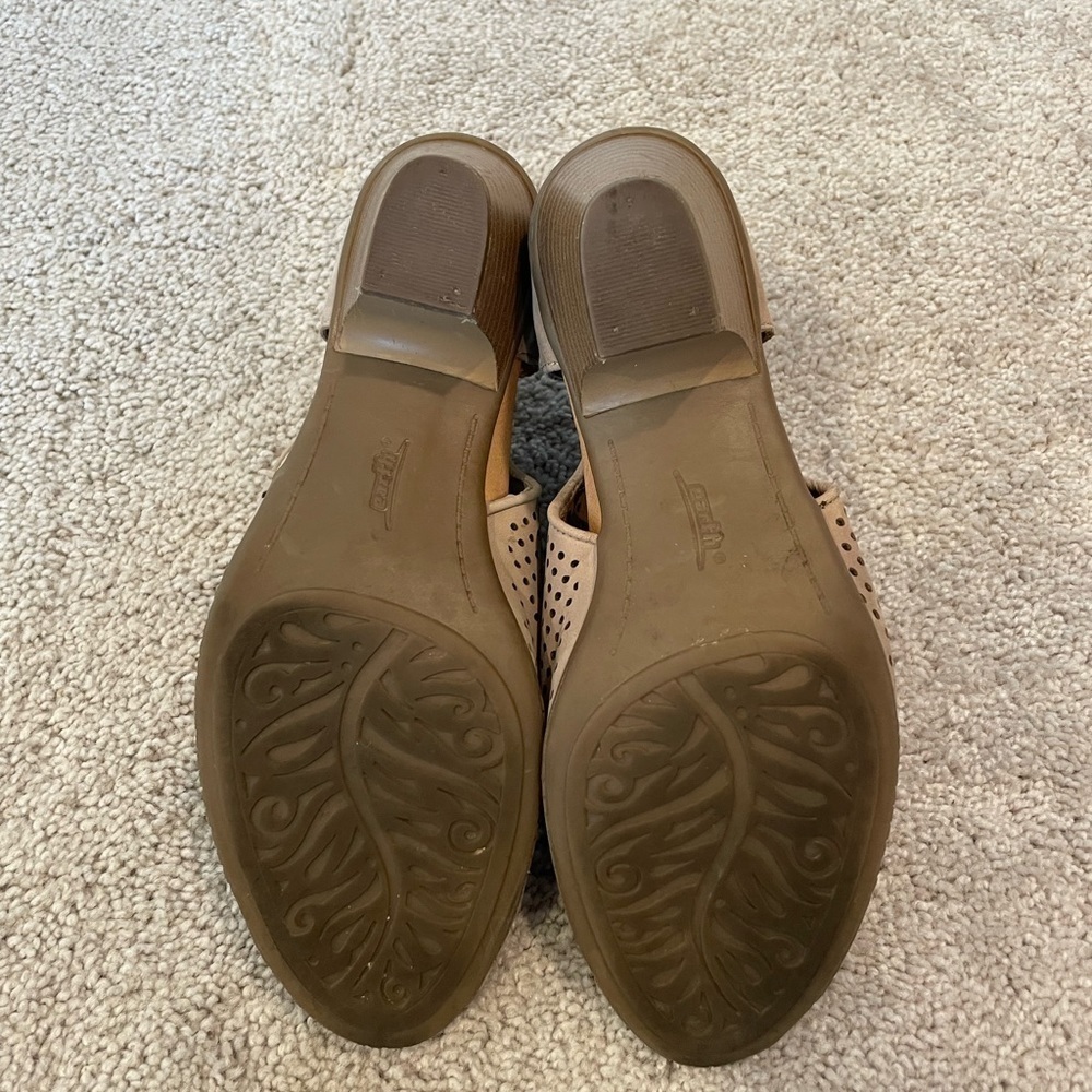 Earth Intrepid Taupe Leather Ankle Booties View 4